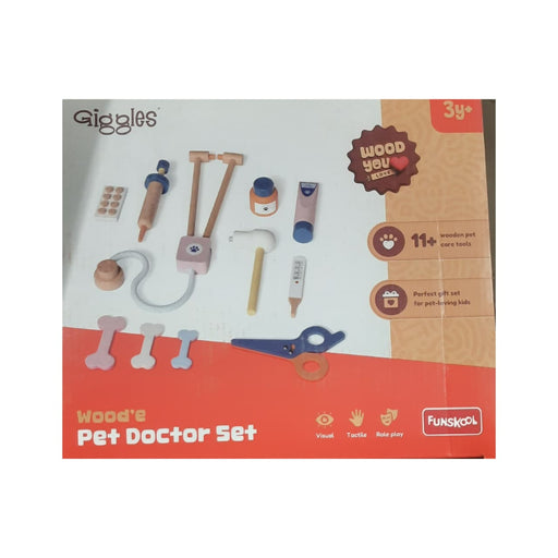 Funskool Giggles Wood'e Pet Doctor Set-Pretend Play-Funskool-Toycra