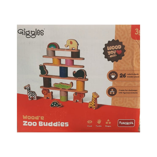 Funskool Giggles Wood'e Zoo Buddies-Construction-Funskool-Toycra