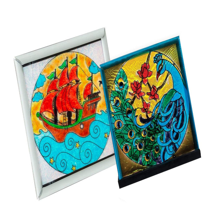 Funskool Glass Painting Art and Craft Kit-Arts & Crafts-Funskool-Toycra