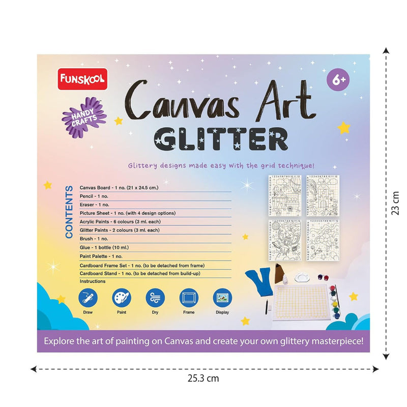 Funskool Handycrafts Canvas Art Glitter