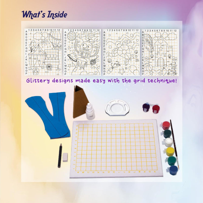 Funskool Handycrafts Canvas Art Glitter
