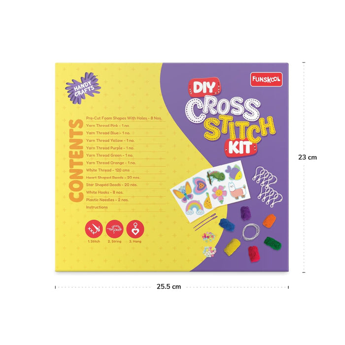 Funskool Handycrafts DIY Cross Stitch Kit-Arts & Crafts-Funskool-Toycra