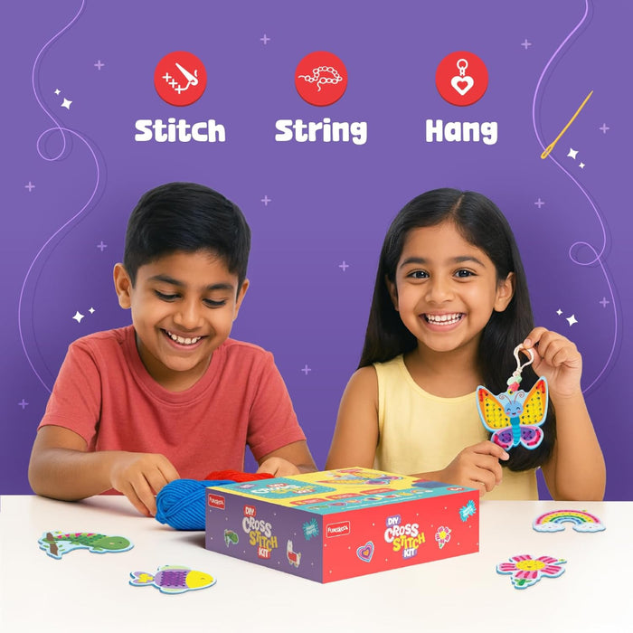 Funskool Handycrafts DIY Cross Stitch Kit-Arts & Crafts-Funskool-Toycra