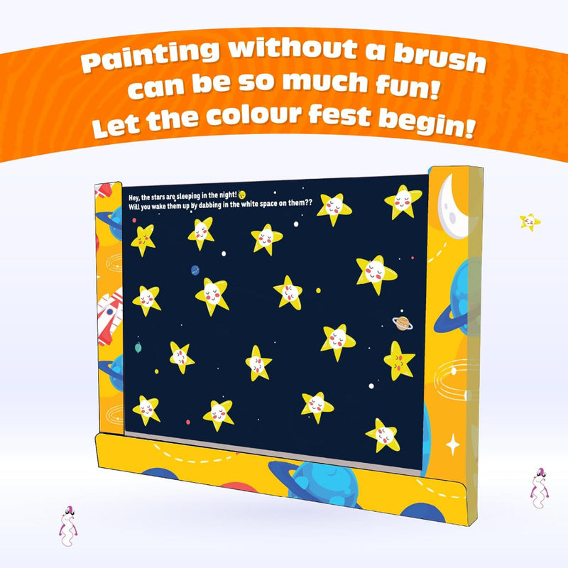 Funskool Handycrafts Finger Painting Glow in The Dark Space Explorer