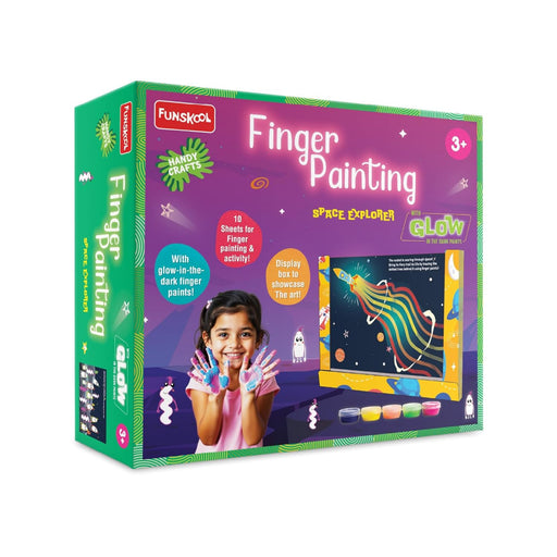 Funskool Handycrafts Finger Painting Glow in The Dark Space Explorer-Arts & Crafts-Funskool-Toycra