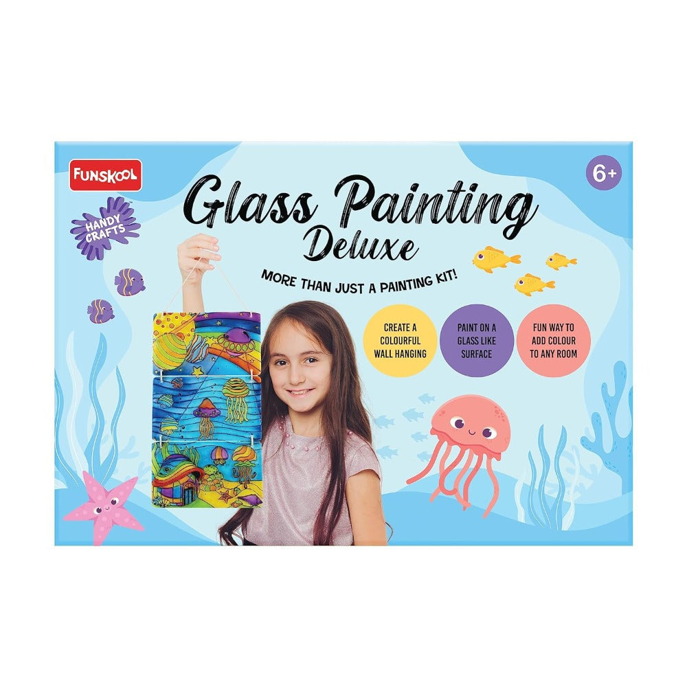 Funskool Glass Painting, Art and Craft Kit, Make Your Own Framed Glass Painting