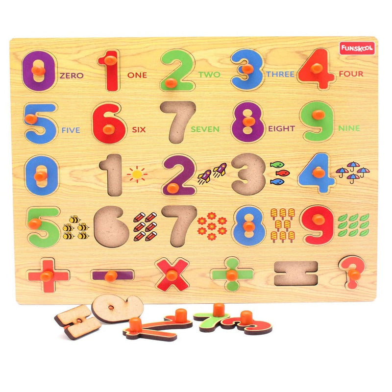 Funskool Number Wooden Puzzle