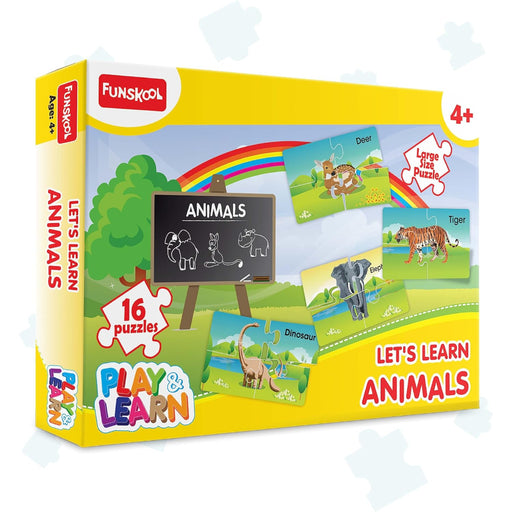 Funskool Play & Learn Animal Puzzle-Puzzles-Funskool-Toycra