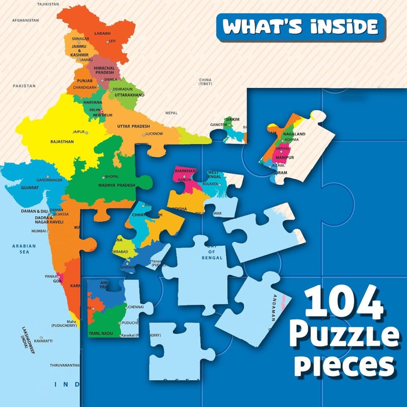 Funskool Play & Learn India Map