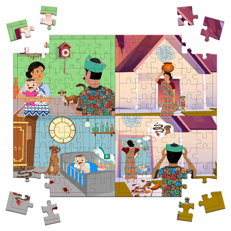 Funskool Play & Learn-The Loyal Mongoose 120 Pieces Puzzle