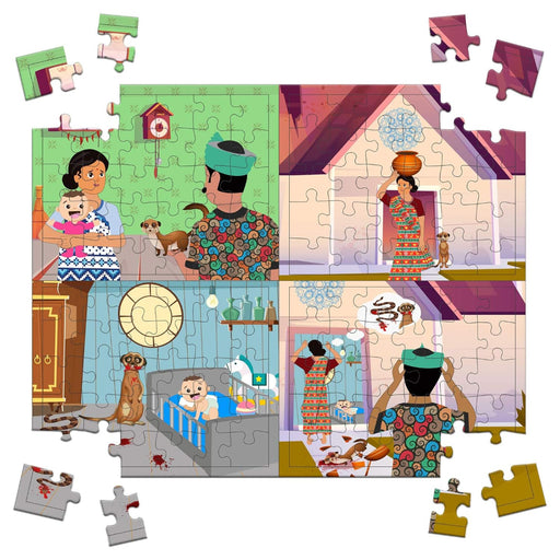 Funskool Play & Learn-The Loyal Mongoose 120 Pieces Puzzle-Puzzles-Fanskool-Toycra