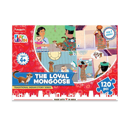 Funskool Play & Learn-The Loyal Mongoose 120 Pieces Puzzle-Puzzles-Fanskool-Toycra