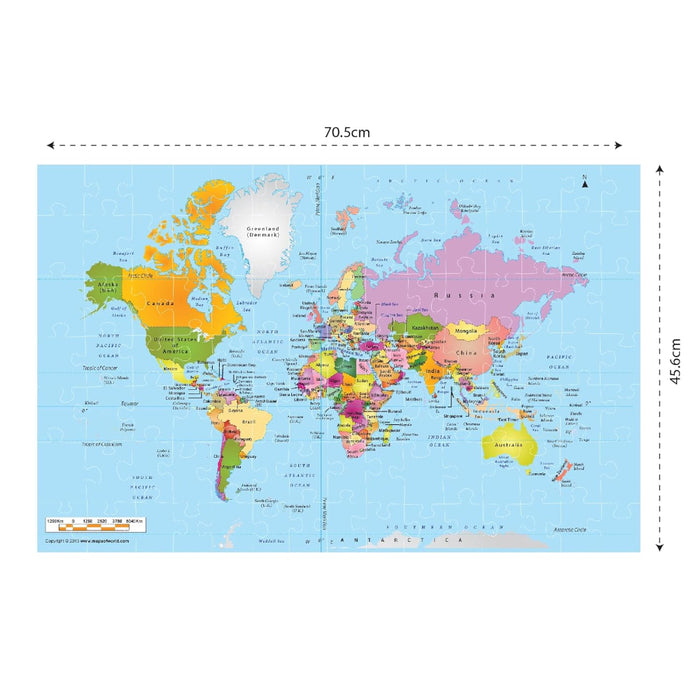 Funskool Play & Learn World Map Puzzles-Puzzles-Fanskool-Toycra