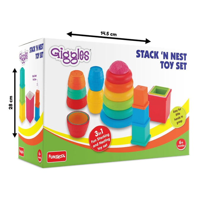 Funskool Stack N Nest Toy-Infant Toys-Funskool-Toycra