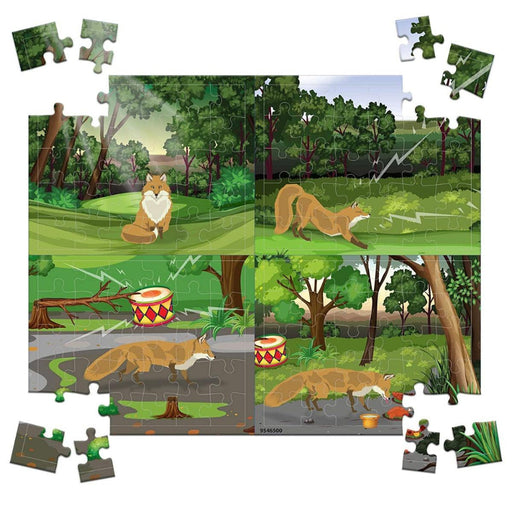 Funskool Traditional Indian Story Series - The Jackal And The Drum Puzzle-Puzzles-Funskool-Toycra