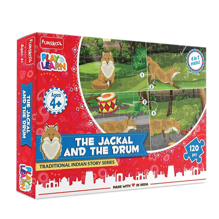Funskool Traditional Indian Story Series - The Jackal And The Drum Puzzle-Puzzles-Funskool-Toycra