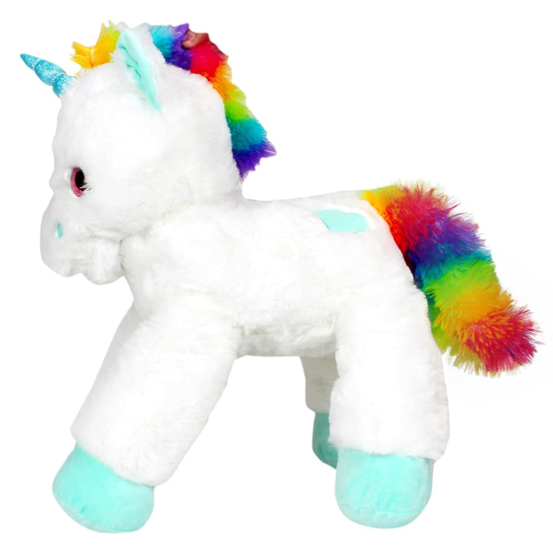 Fuzzbuzz Lying Unicorn Plush White 53cm