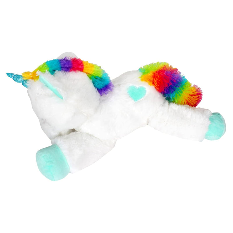 Fuzzbuzz Lying Unicorn Plush White 53cm