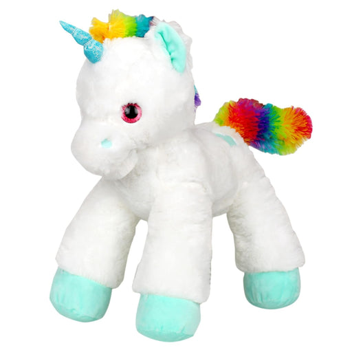 Fuzzbuzz Lying Unicorn Plush White 53cm-Soft Toy-Fuzzbuzz-Toycra