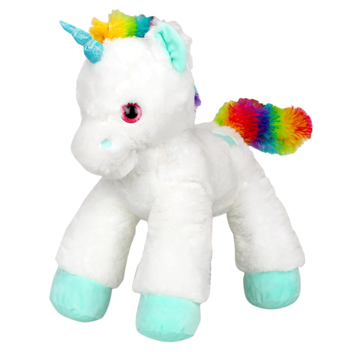 Fuzzbuzz Lying Unicorn Plush White 53cm-Soft Toy-Fuzzbuzz-Toycra