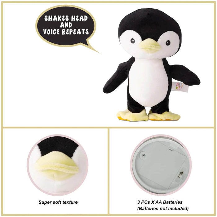 Fuzzbuzz Pugs At Play Skipper the Penguin | Interactive Walk N Talk Plush Toy-Musical Toys-Fuzzbuzz-Toycra