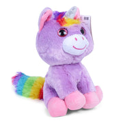 Fuzzbuzz Purple Unicorn Beaniboos Soft Toys