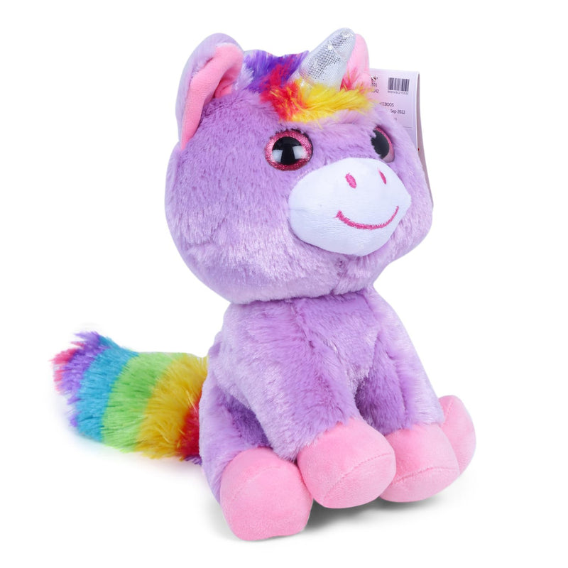 Fuzzbuzz Purple Unicorn Beaniboos Soft Toys