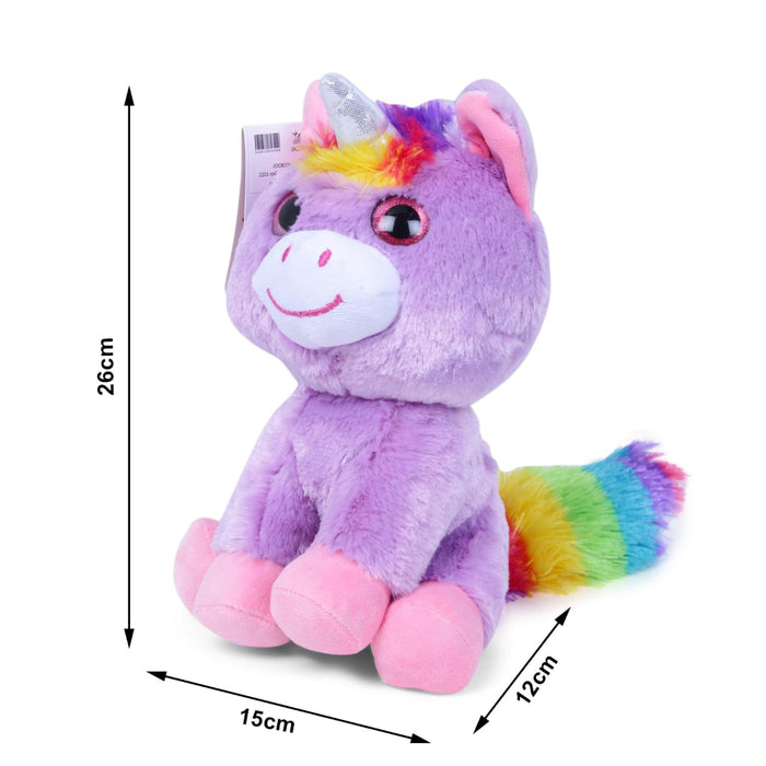 Fuzzbuzz Purple Unicorn Beaniboos Soft Toys-Soft Toy-Fuzzbuzz-Toycra