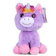 Fuzzbuzz Purple Unicorn Beaniboos Soft Toys