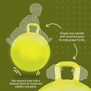 Genie'S Toy Bus 22 inch Yellow Hopper Ball