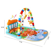 Karma Solutions Genie's Toy Bus Baby Piano Gym Mat with Hanging Rattles