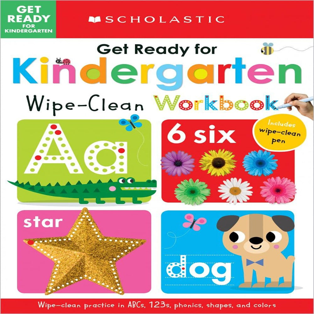Get Ready For Kindergarten WipeClean Workbook — Toycra