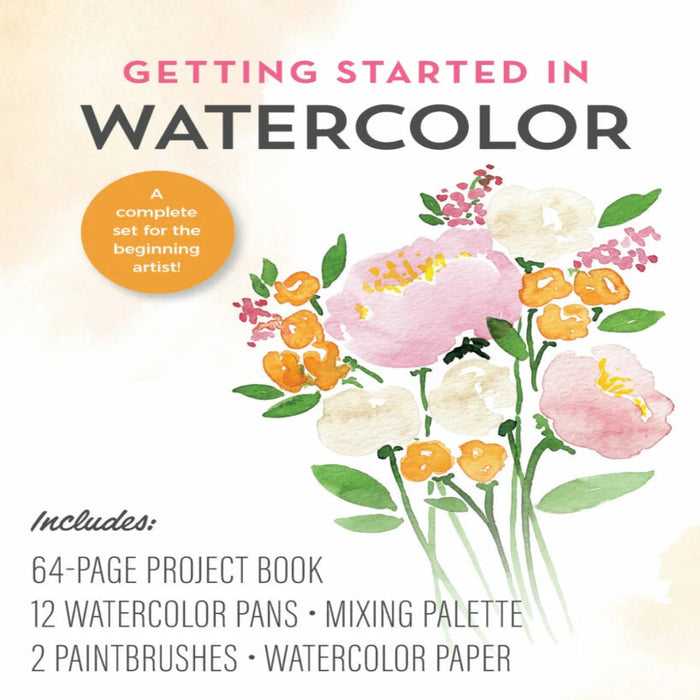 Getting Started In Watercolor Book-Activity Books-RBC-Toycra