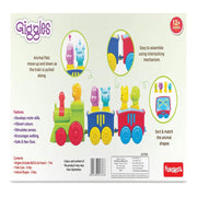 Giggles 2 In 1 Colourful Animal Pull Along Toy Train