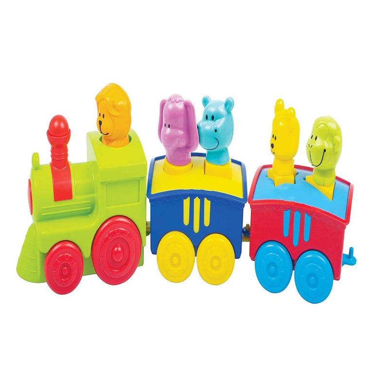 Giggles 2 In 1 Colourful Animal Pull Along Toy Train