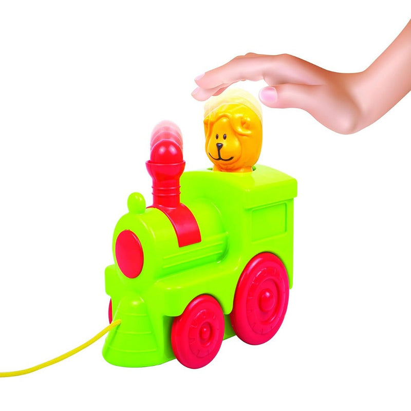 Giggles 2 In 1 Colourful Animal Pull Along Toy Train