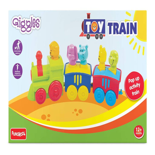 Giggles 2 In 1 Colourful Animal Pull Along Toy Train-Vehicles-Giggles-Toycra