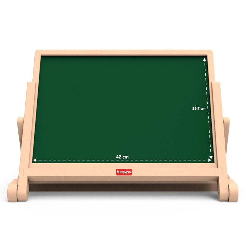 Giggles Draw N Write Desktop Slate, 4 in 1 Double Sided Board