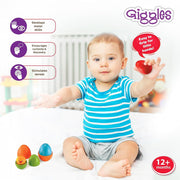 Giggles Funskool Plastic Eggs Nesting Toy With A Chick-Learning & Education-Funskool-Toycra