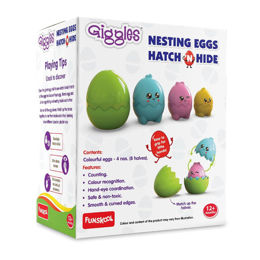 Giggles Nesting Eggs Hatch N Hide-Active Play-Funskool-Toycra