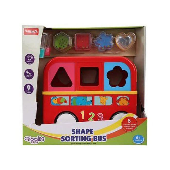 Giggles Shape Sorting Bus-Infant Toys-Giggles-Toycra