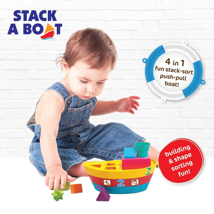 Stack Funskool Toys For Year Giggles Stack A Boat In Pull Along