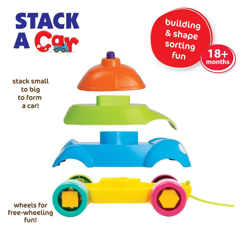 Giggles Stack A Car, 2 in 1 Pull Along Toy