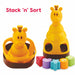 Giraffix – 3-in-1 Stack, Sort & Toss Toy for Toddlers (12M+)-Toymate-Toycra