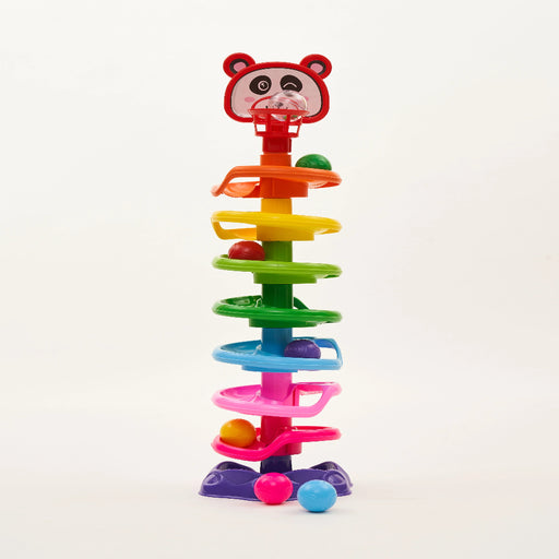 Girnar 7 Ball Spiral Tower -Multi Color-Active Play-Girnar-Toycra