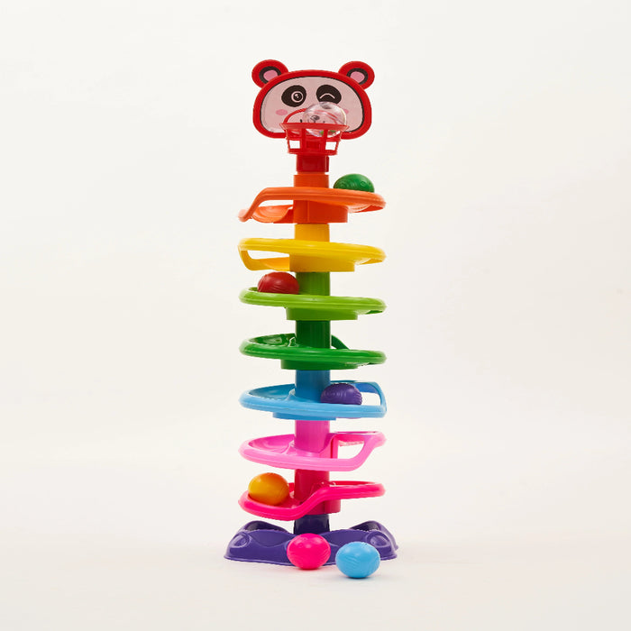 Girnar 7 Ball Spiral Tower -Multi Color-Active Play-Girnar-Toycra