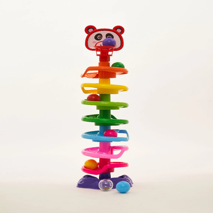 Girnar 7 Ball Spiral Tower -Multi Color-Active Play-Girnar-Toycra