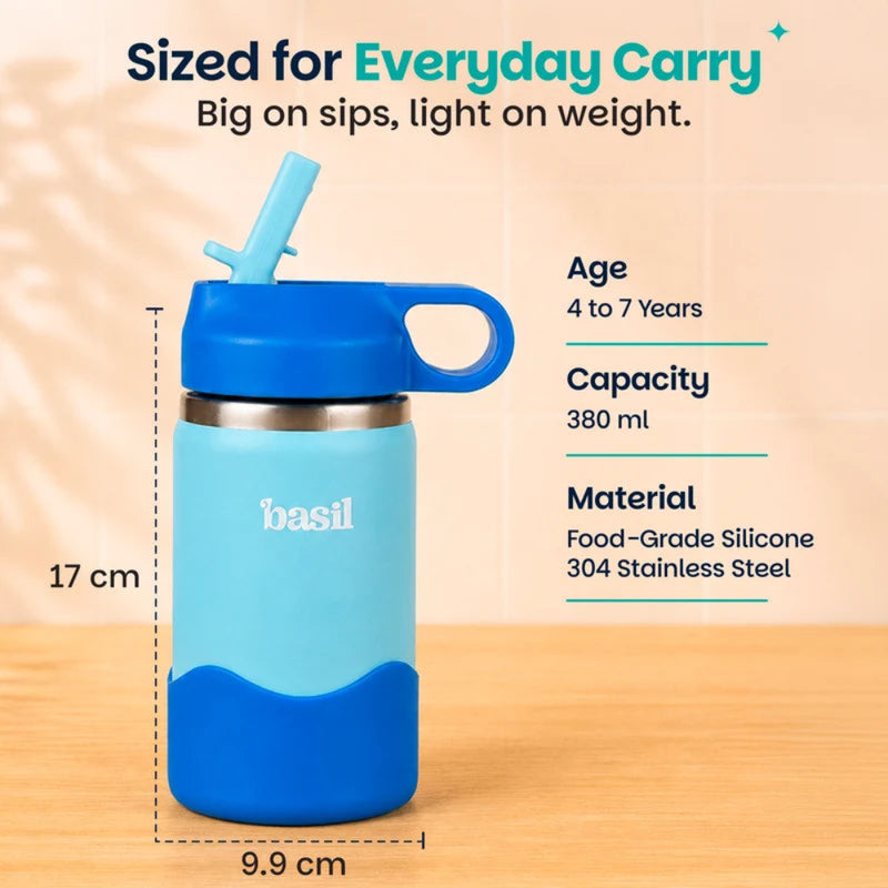 Basil HydraPop Insulated Steel Bottle - 380ml