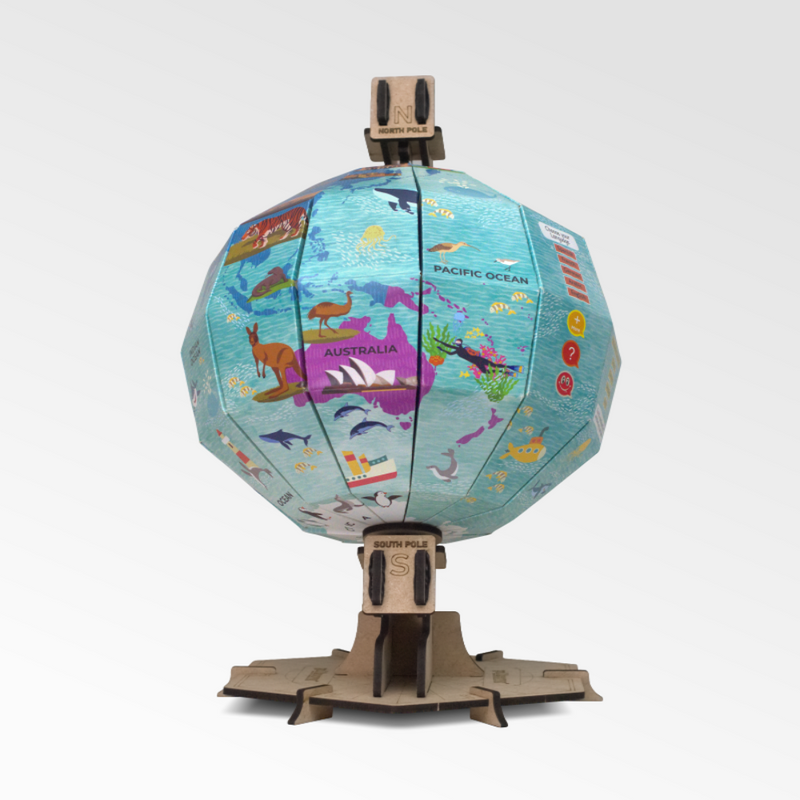 Go Discover DIY Globe – Continents and Oceans -Part 1