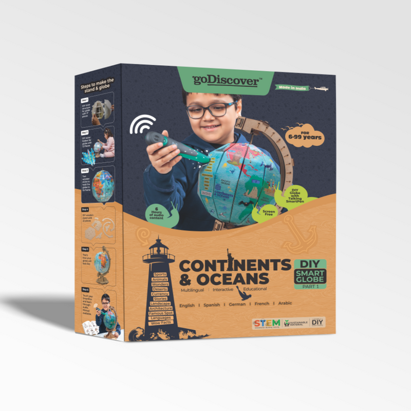 Go Discover DIY Globe – Continents and Oceans -Part 1